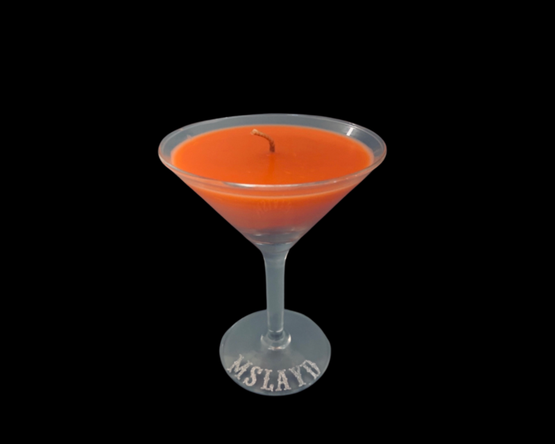 Candle-Tini-Customized Name Glass